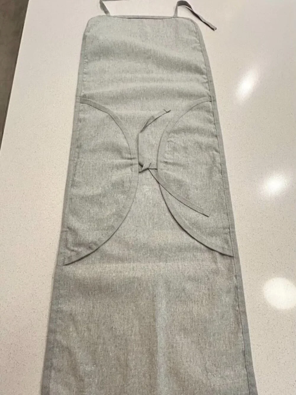 Brunello Cucinelli Gray Garment Dust Bag Drawstring 17x13 Folded 36.5x13 Open